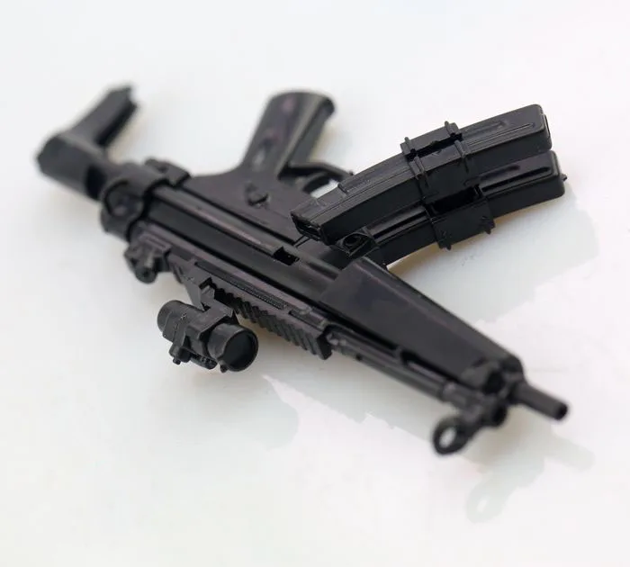 1:6 MP5 пулемет Dualclip пластиковый сборный Огнестрельный пазл модель для 1/6 солдат военное оружие строительные блоки