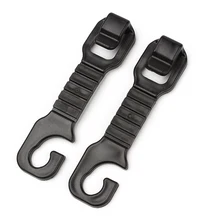Flexible Auto Car Hanger Headrest Car Accessories Automotive Car Back Seat Hooks For Bag Purse Cloth Grocer 1 Pair Car Styling