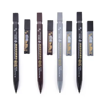 

2B Set Pencil Exam Mechanical Drawing Black Color Automatic Health School Office Pencil Accessories Supplies