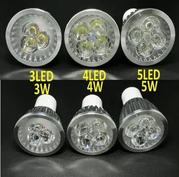 

10pcs/lot LED Spotlight Bulb E27 GU10 MR16 2835SMD 220V 230V 240V LEDs Cup lamp light For Indoor Downlight lighting