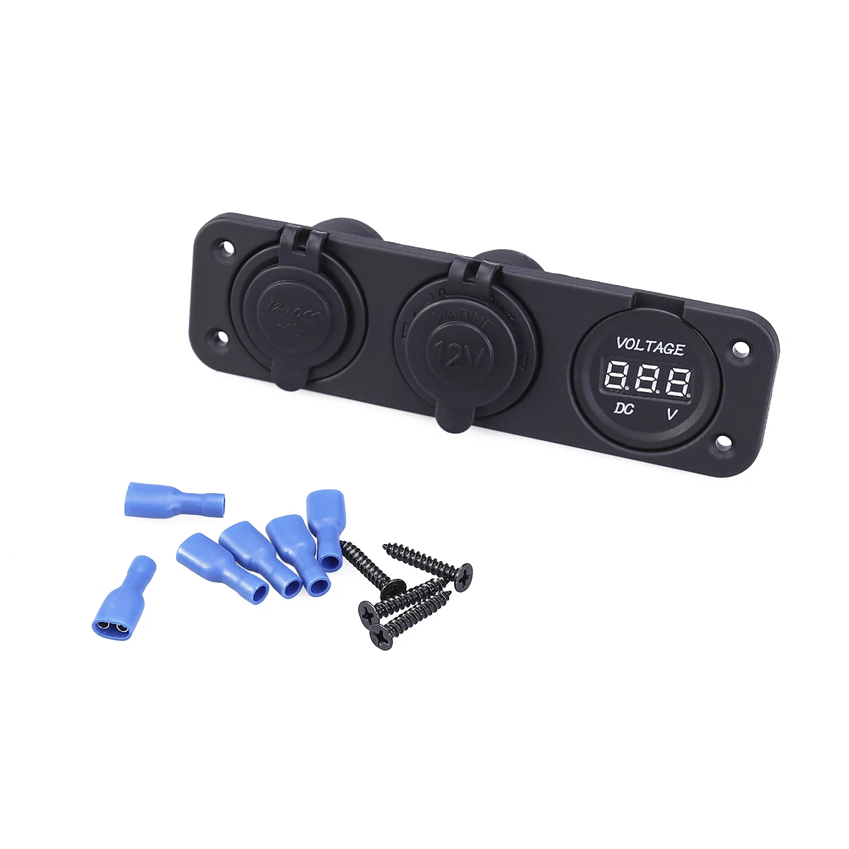 Двухцелевой DC 12V розетка для автомобильного прикуривателя сплиттер и двойной USB адаптер питания для iPad/iPhone/мобильного телефона/gps(черный