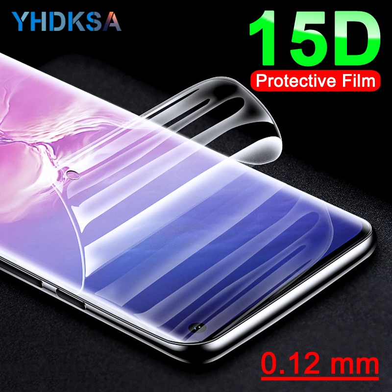 15D Soft Protective Film For Samsung Galaxy S10 S9 S8 Plus S10e A6 A8 Plus 2018 Note 8 9 Full Cover Screen Protector Film Case