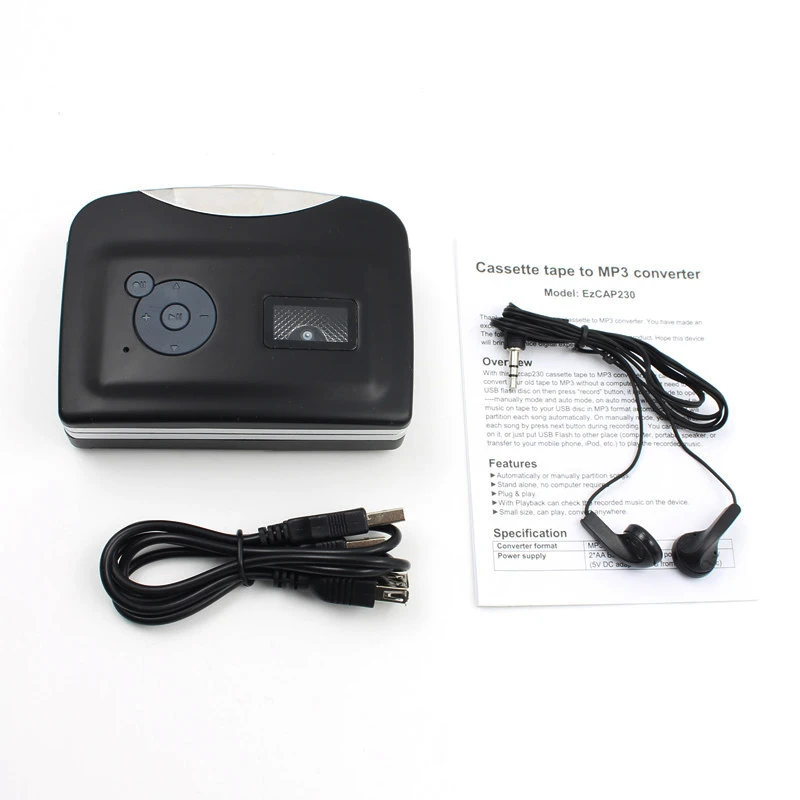 Adaptador de Cassete Ezcap-usb Conversor Tape-to-mp3 Estéreo Qualidade de Som Hifi Mega Bass - Image 6
