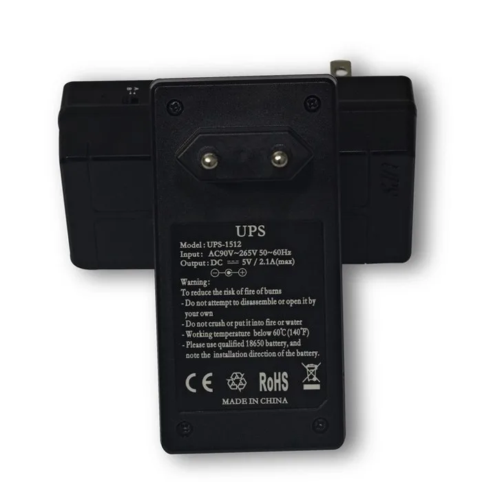 

Multipurpose 2 in 1 UPS + AC to DC Adapter DC5V 2A Online UPS Uninterruptible Power Supply for CCTV Camera Router 5.5 x 2.1mm
