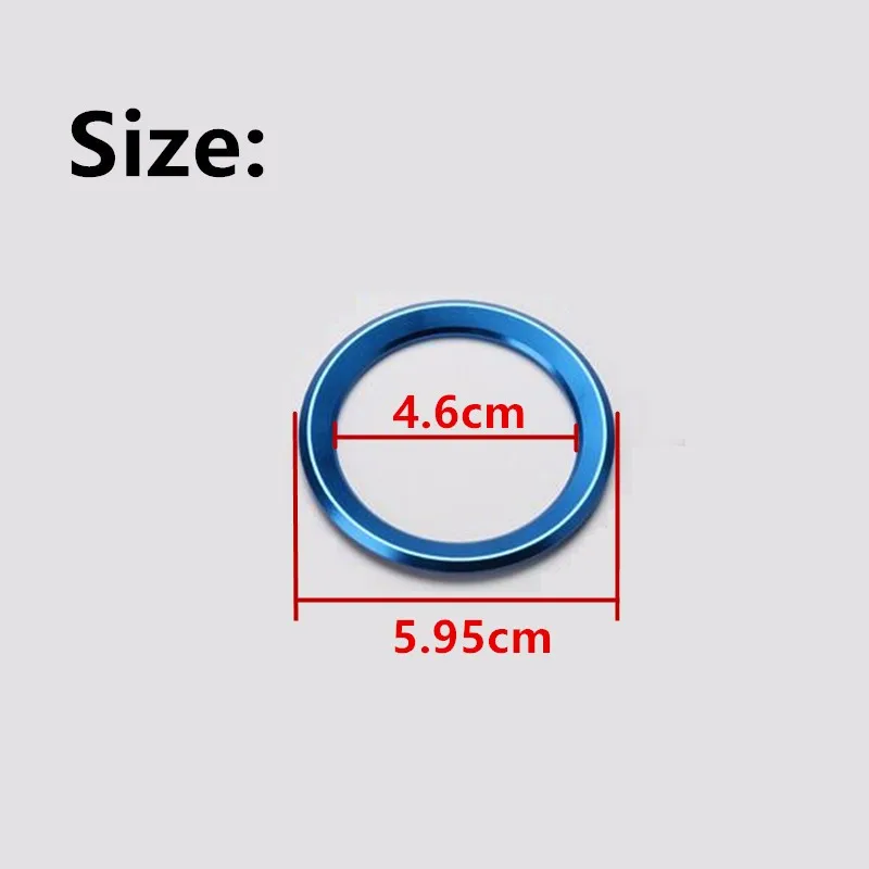 Car Steering Wheel Logo Circle decoration trim Aluminum Styling Interior Sequin For BMW 13 Series GT5 X1 X3 X5 X6 (2)