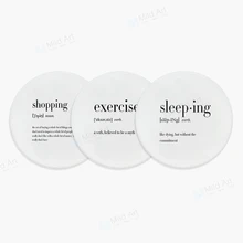 Nordic Стиль минималистический черно-белый играть Юмор забавные цитаты Керамика дома барная Подставка под посуду креативный подарок Кухня дополнительный коврик коврики