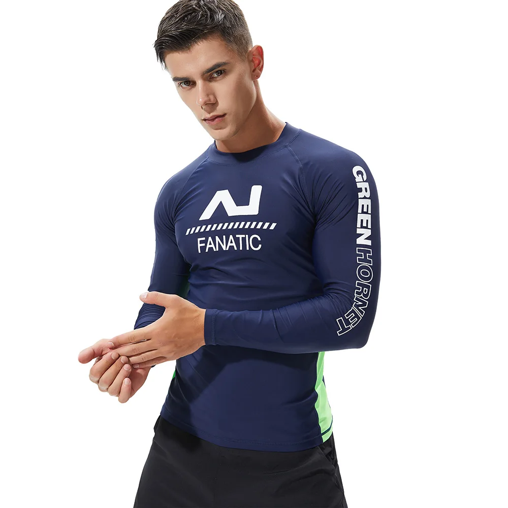 Twell New Compression Men's Shirt long sleeve Fitness tops t-shirt boys singlets Surfing Sport GYM Running Top Tee Sweatshirt