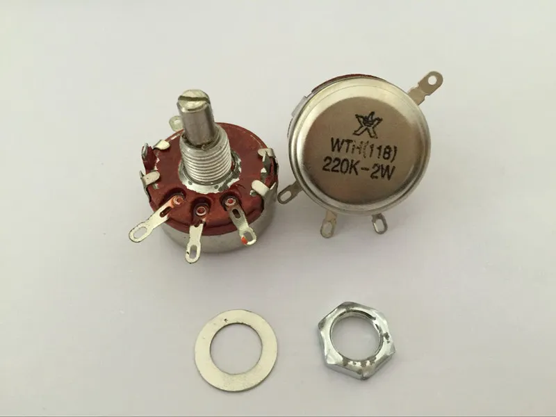 10PCS WTH118-1A WTH118 2W Rotary Taper Potentiometer 2 Watts | Обустройство дома