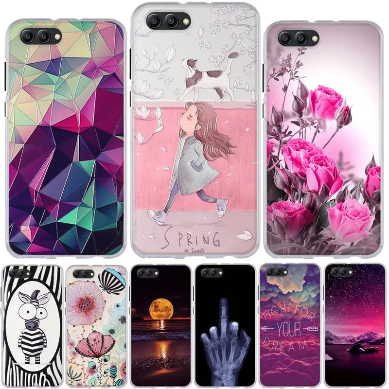 

Soft TPU Slim Cover for Huawei Honor View 10 V10 Case for Huawei Honor 10 Case Cover Silicone Phone Bag For Honor V 10 Bumper