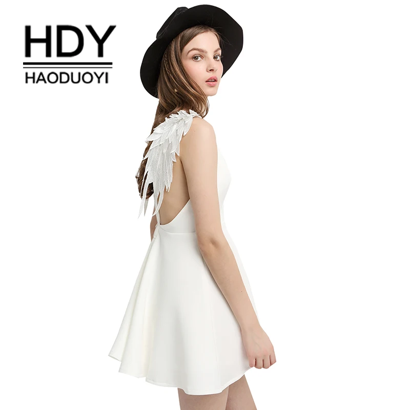 Платье HDY Haoduoyi женское сексуальное платье на бретельках Повседневное для