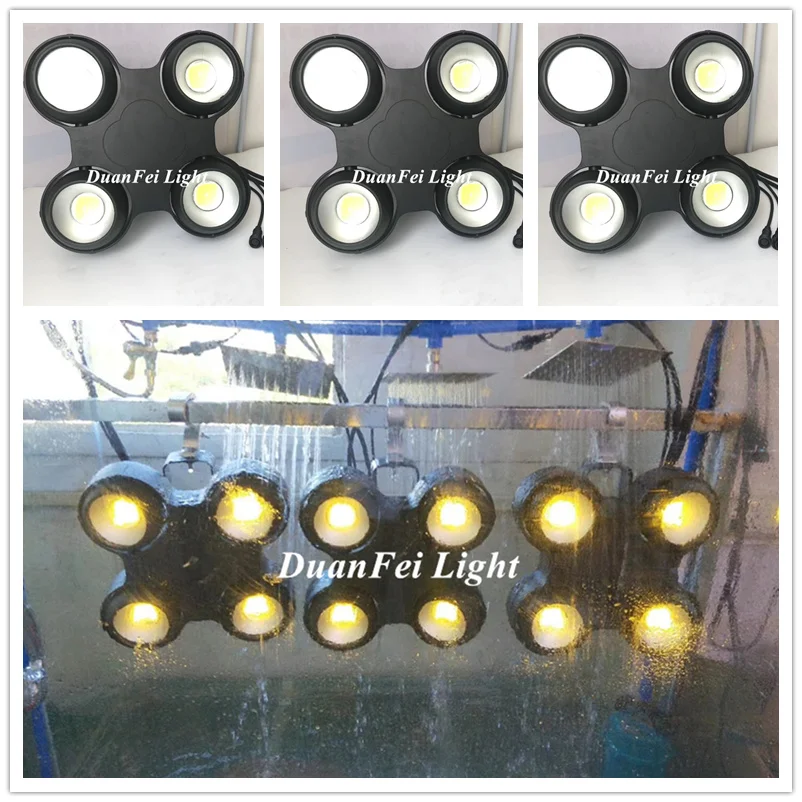 2pcs Aluminum stage led cob blinder dmx white warm 4x100w outdoor audience lightings | Лампы и освещение