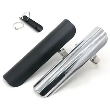

Motorcycle Exhaust Pipe Heat Shield Motorcycle Anti-Hot Plate Cover Exhaust Muffler Silencer Pipe Cover Heat Shield Decor Guard