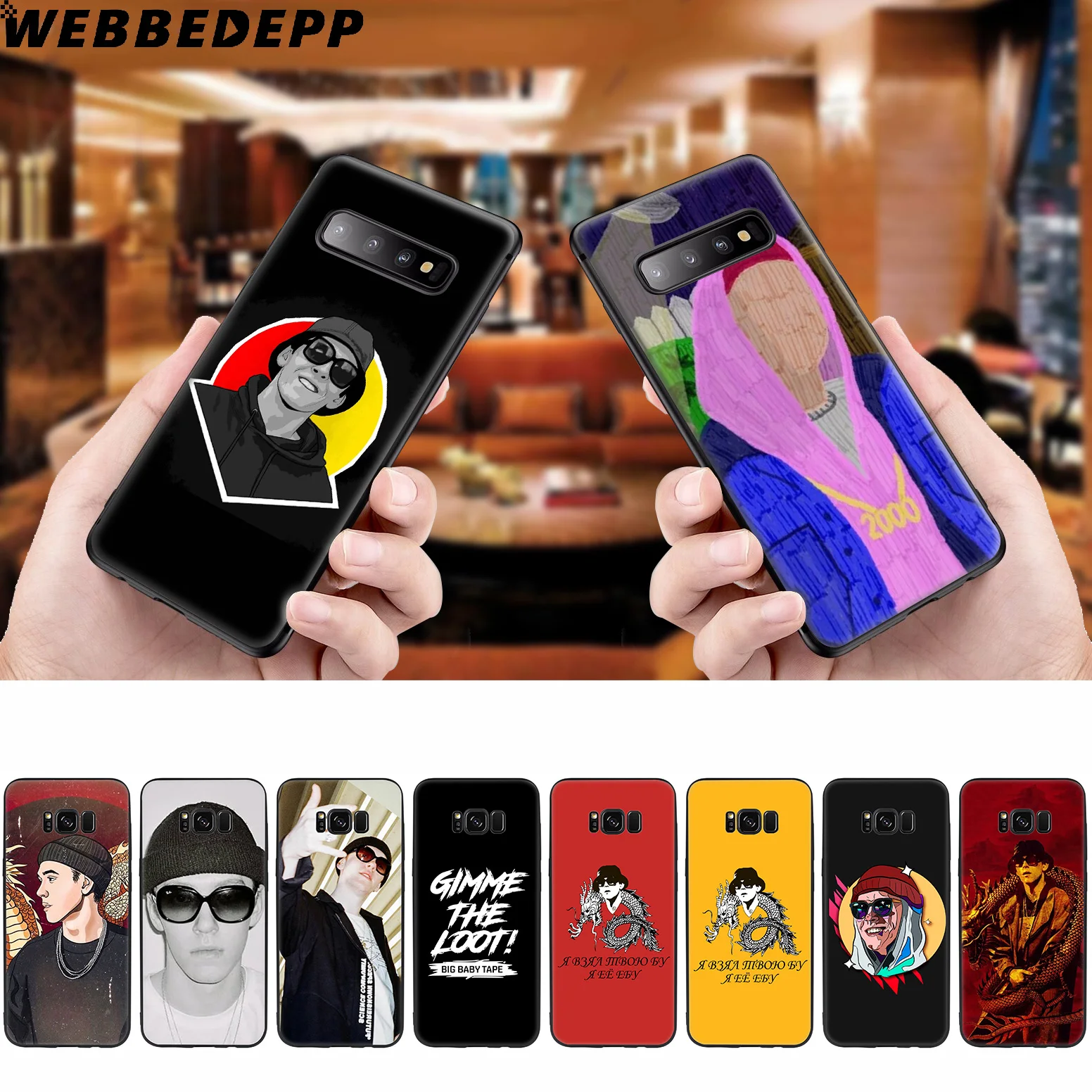 WEBBEDEPP большой детский рэппер мягкий чехол для Samsung Galaxy S10 S10e S9 S8 Plus S7 S6 Edge &amp J6 2018 Note