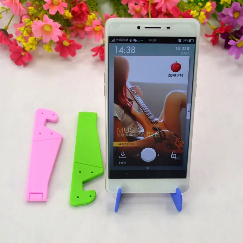 Универсальный складной держатель подставка для телефона iPhone Samsung Xiaomi цветной V