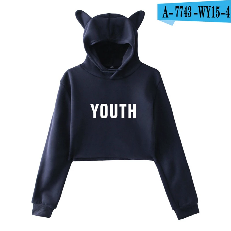 Shawn Mendes Cat Ear Cropped Hoodie Canada Popular Singer Pullover Tracksuit Hooded Sweatshirts Ladies Long Sleeve Kpop Harajuku Shawn Mendes Cat Ear Cropped Hoodie Canada Popular Singer Pullover Tracksuit Hooded Sweatshirts Ladies Long Sleeve Kpop Harajuku