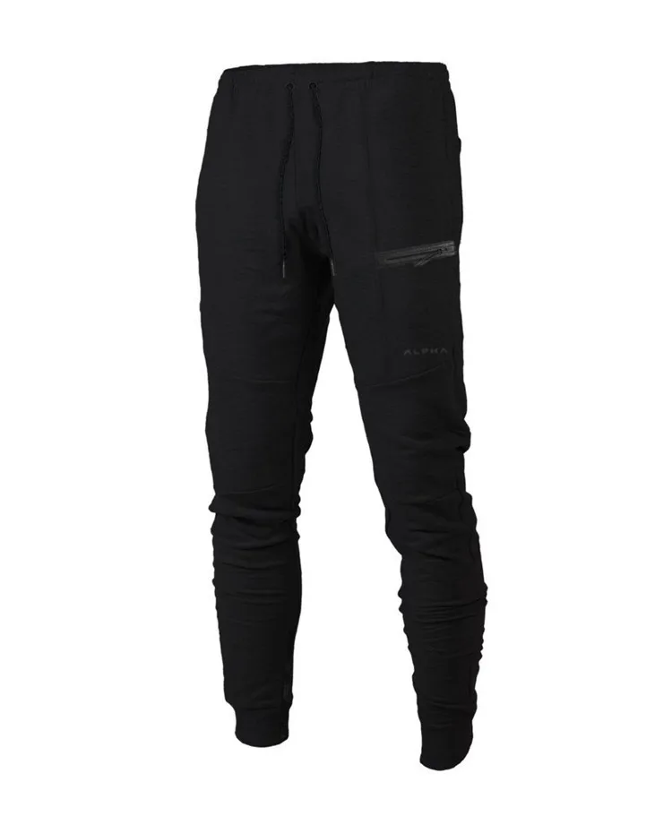 

Men's Breathable Cotton Zipper Pocket Thin Gym Training Tight Pants Running Cycling Sport Fitness Exercise Leggings Dropshipping