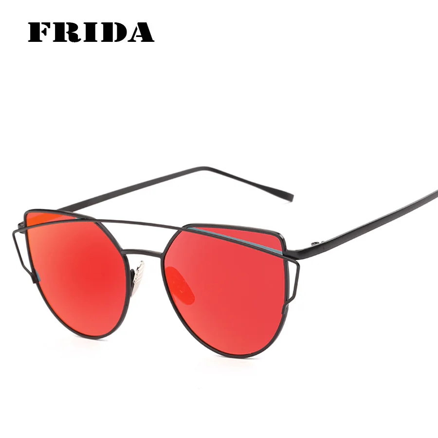 Фрида Мода поляризованные Солнцезащитные очки для женщин Для женщин Кошачий глаз Солнцезащитные очки для женщин Брендовая Дизайнерская