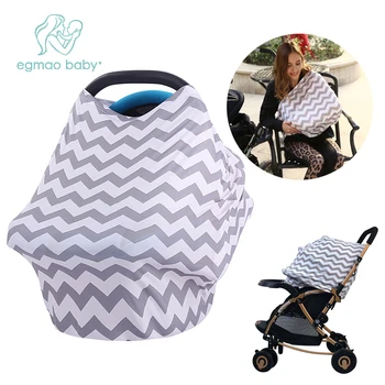 

Multi-Use Striped Stretchy Baby Shower Gift for Boys Girls Nursing Breastfeeding Cover Scarf Car Seat Cover Baby Nursing Cover