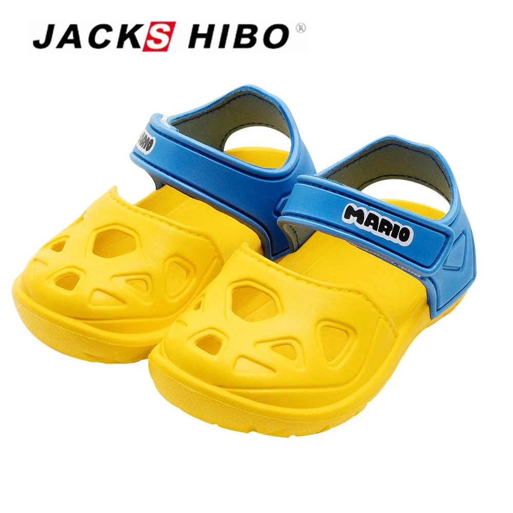 JACKSHIBO Summer Kids Sandals baby Sandals Girl Close Toe Beach Shoes for Child Summer Shoes Breathable Vamp Suitable Shoes