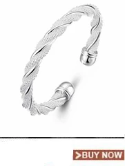 Серебряный браслет серебро 925-й пробы, модные ювелирные изделия, плоский браслет и браслет для женщин, браслет, часы, талисманы, фитнес-браслет для женщин и мужчин