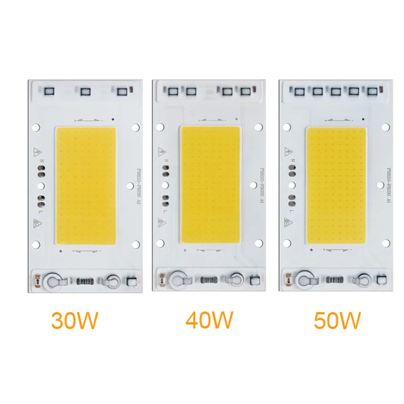 

COB Chip LED Lamp 220V/110V Smart IC No Need Driver LED Beads For Flood Light Spotlight 30W 40W 50W Diy Lighting