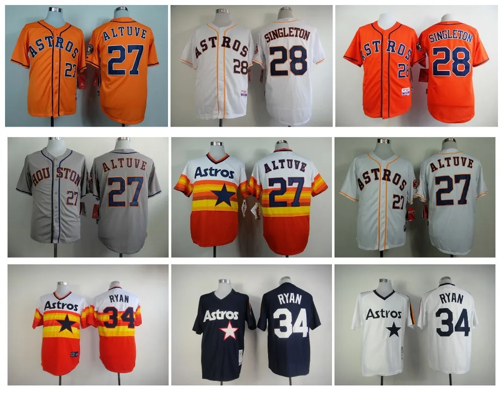 MensHoustonAstrosJerseys27JoseAltuveJersey28ColbyRasmus34