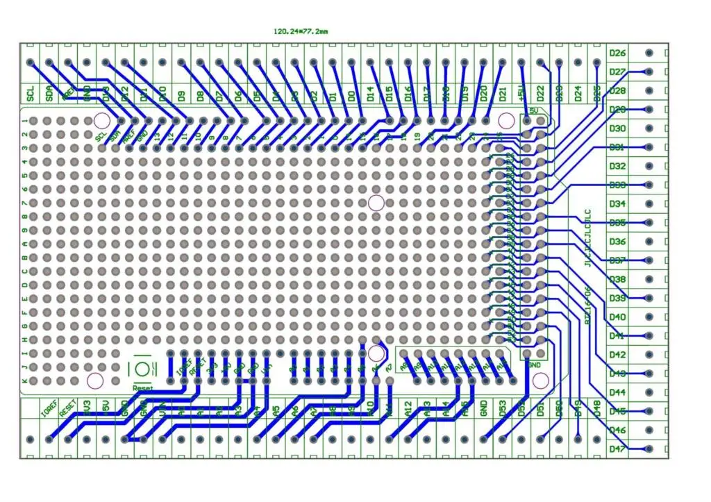 PCB двухсторонний прототип Клеммная колодка щит комплект для MEGA-2560 R3 bte16-06