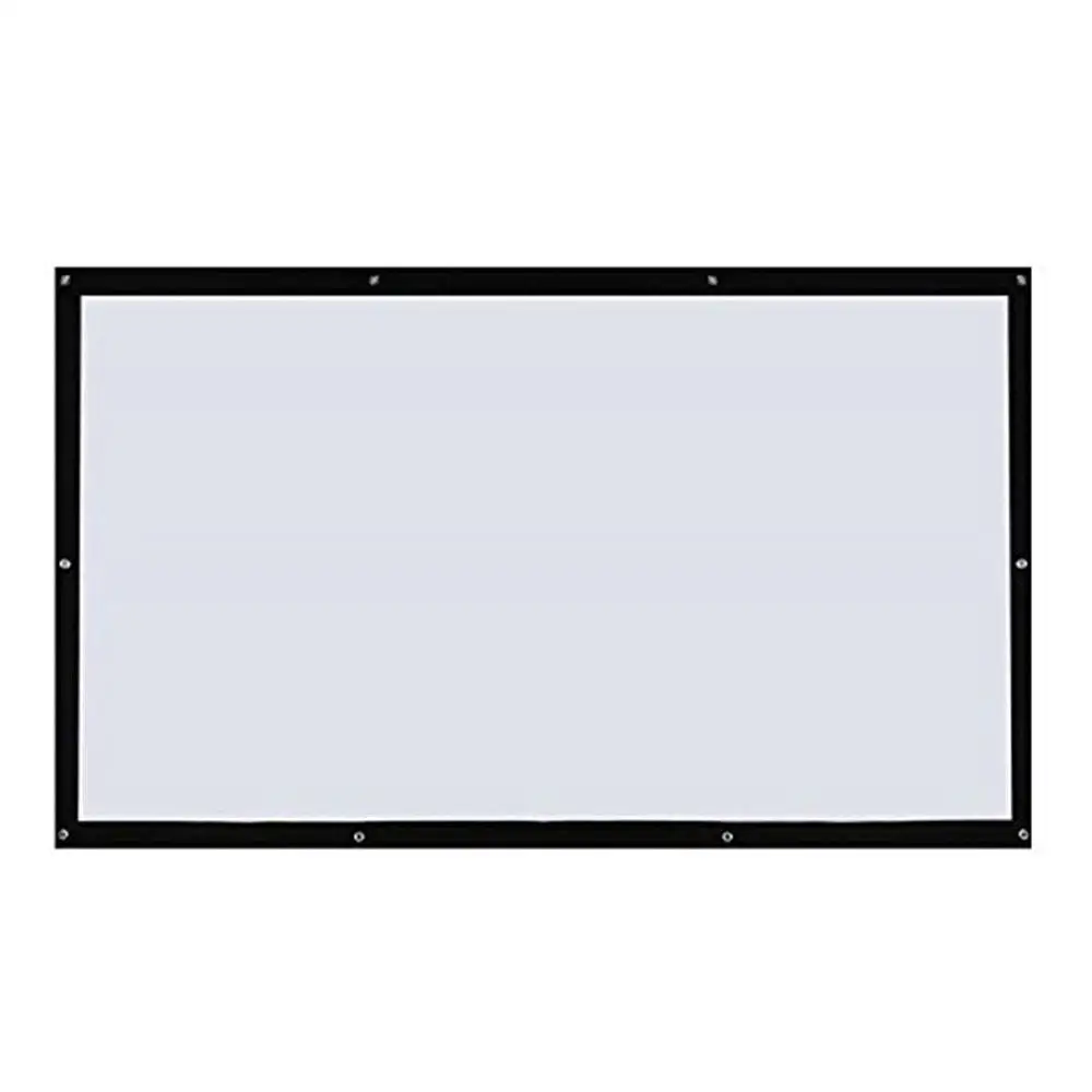 Cewaal портативный HD 120 дюймов 4:3 складной высококачественный волоконный холст проекционный экран для домашнего кинотеатра театральный проектор дисплей