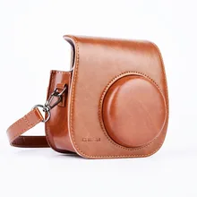 Leather Camera Strap Shoulder Bag Case Cover Pouch Protector for Polaroid Photo Camera for Fuji Fujifilm Instax Mini 8