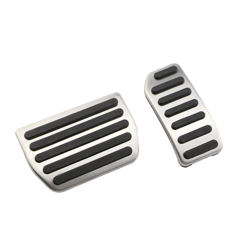 Car Accessories Car Pedals Stainless Steel Pedal Cover 2 Pieces/Set AT Car Stainless Steel Gas Pedal Brake Pedal For VOLVO XC60 XC70 V60 V70 S40 S60 S80L C30 Accessories