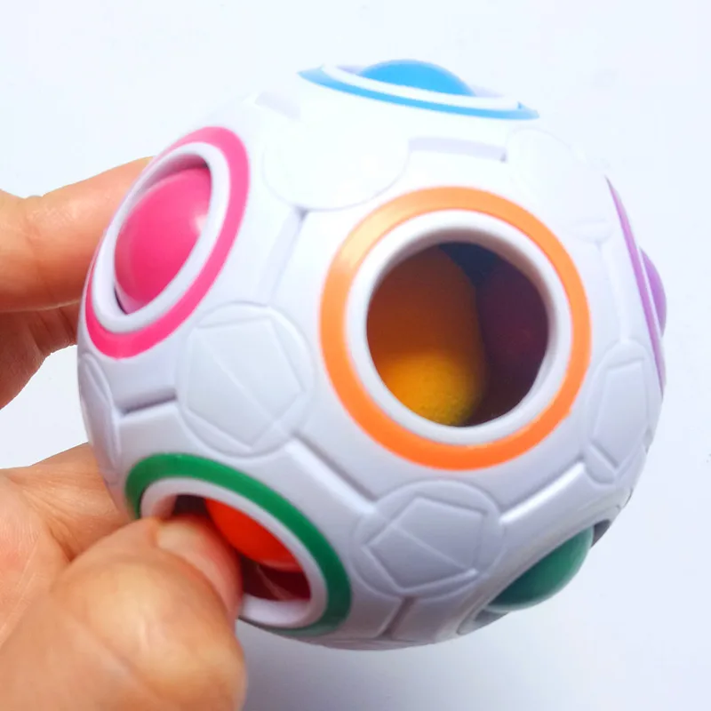 Горячие 7 см магический Звездный шар Радуга футбольный мяч куб для разрядки Пальчиковый игрушки для детей рождественские подарки для взрослых