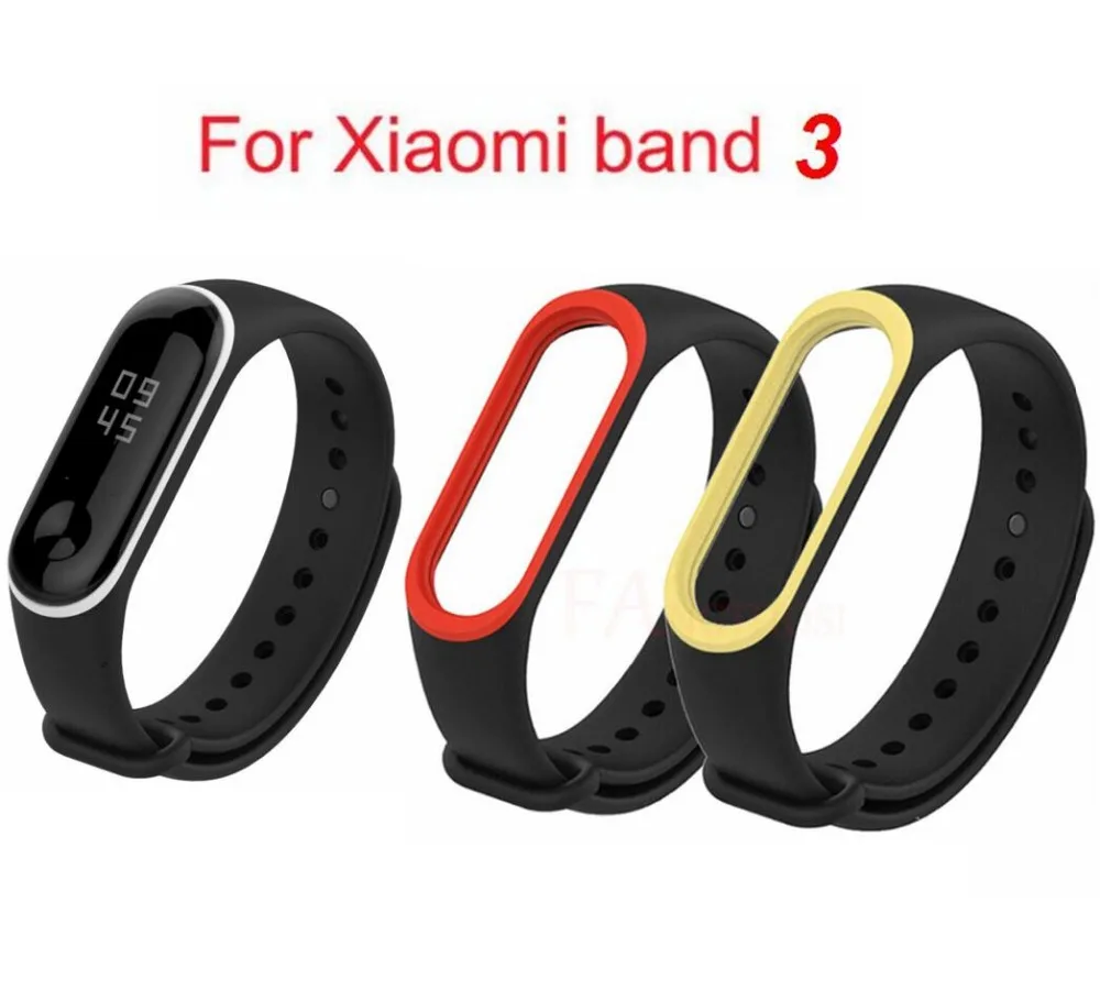 Умный Браслет Xiaomi Mi Band 3 браслет ремешок для fitbit Смарт Силиконовые браслеты на