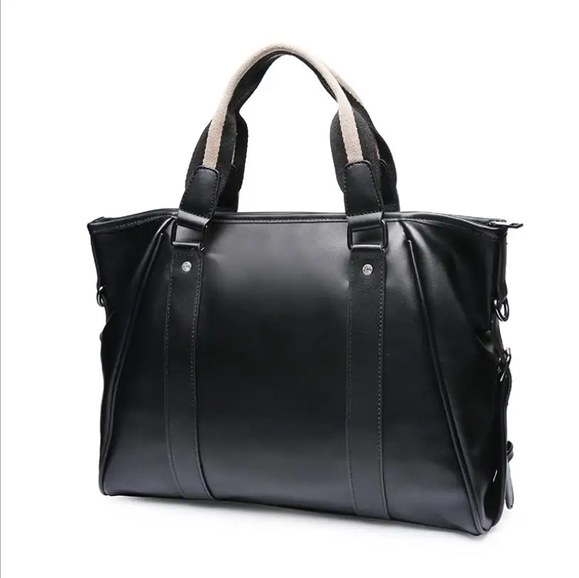 Тренд новая Корейская Сумочка Большая емкость деловая Повседневная сумка через плечо мужская сумка для офиса