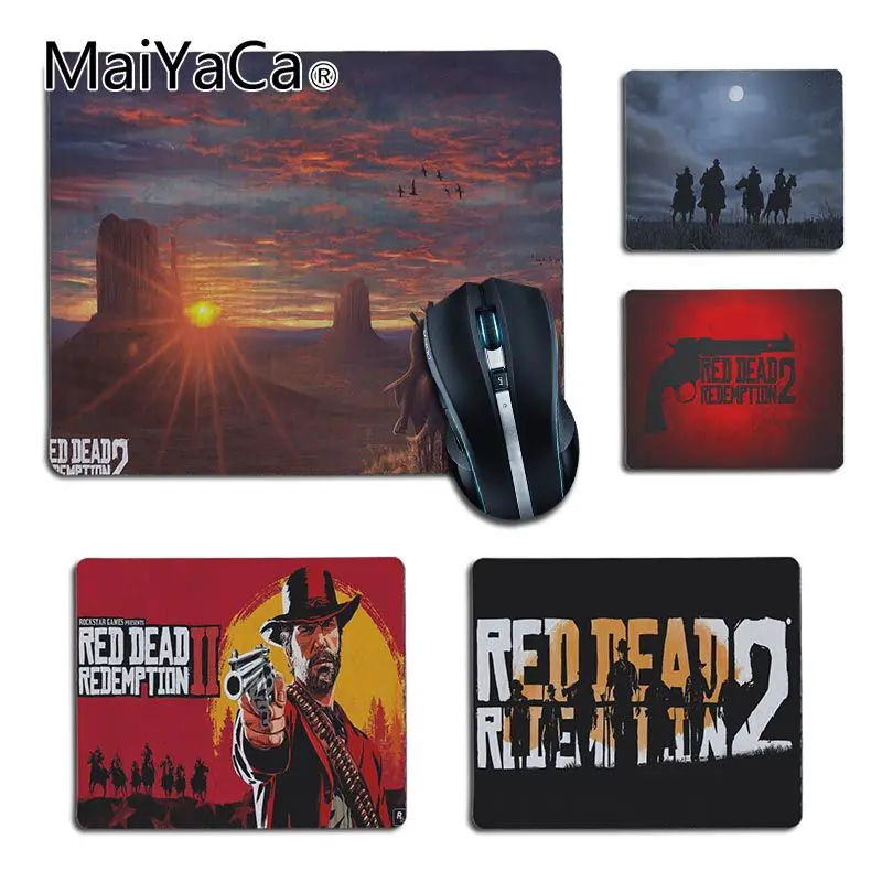 

MaiYaCa Cool Fashion Red Dead Redemption 2 Rubber Mouse Durable Desktop Mousepad durable office accessory and gaming mouse pad