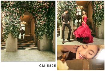 

Vintage Green Flowers Photography Background 6.5ft*10ft Digital Printed Photo Backdrops Wedding fotografie achtergronden vinyl