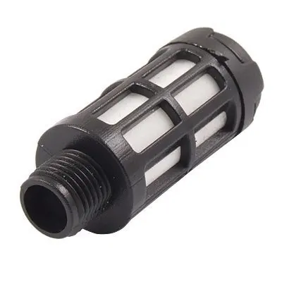 

Free Shipping 100PCS/LOT 1/2" Male Thread PLastic Pneumatic Silencer Muffler Black PSU-15