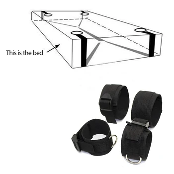 Erotic Bed Restraint Fetish Bdsm Bondage Handcuffs Game Sex Product Ankle Hand Adult No Vibrator Sex Toys For Woman Секс Игрушки 2