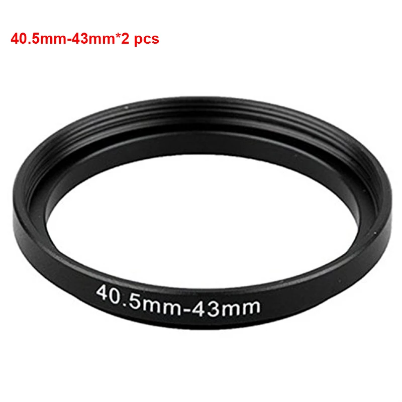 

JUST NOW High-quality 2PCS 40.5-43MM Step-Up Ring Filter Adapter (40.5MM Lens to 43MM Accessory) (2 PCS Ring Filter Adapter)