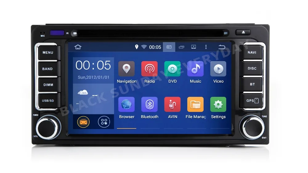 cheap 2GB+16GB android 9.0 Car GPS Stereo DVD Player Quad core Double 2din Radio For Universal Toyota Corolla Camry Prado RAV4 Hilux