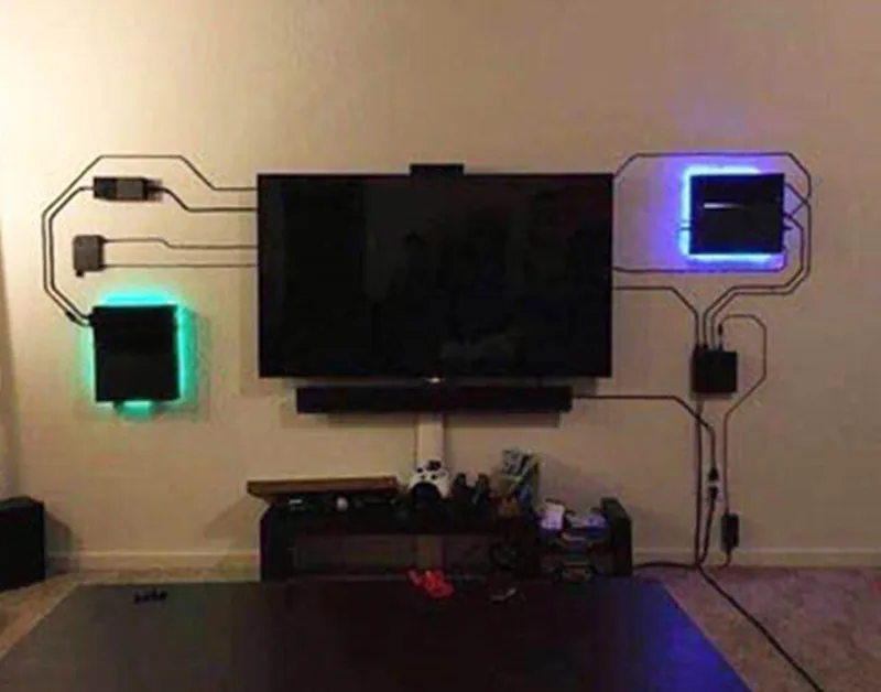 Настенная подставка для PS4 контроллер Джойстик док PRO кронштейн тонкая игра 3D