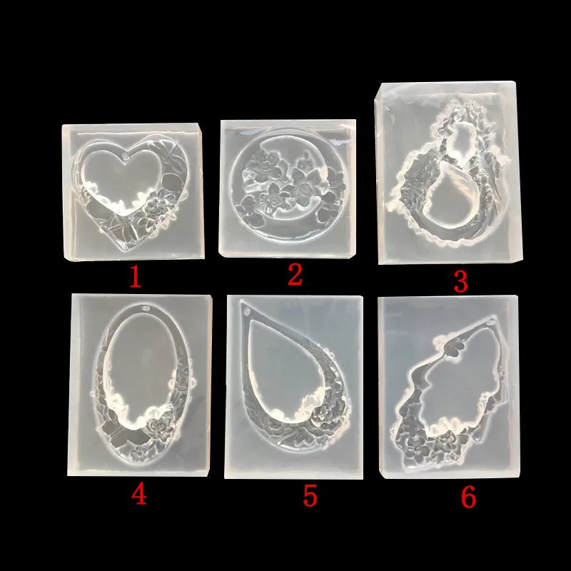 1 шт. УФ-полимерные ювелирные изделия, жидкие силиконовые формы, Полые Подвески, подвески, резиновые формы Lanugo для DIY сережек, аксессуары для изготовления ювелирных изделий