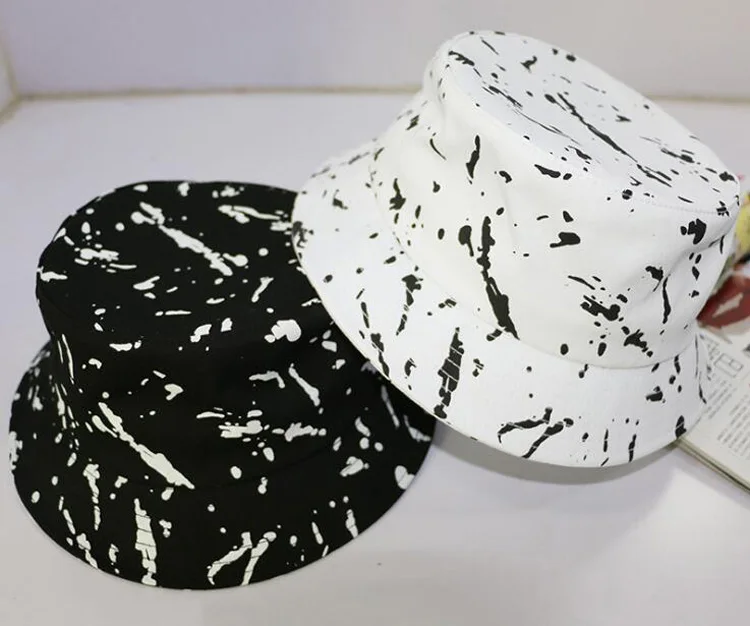 

Bucket Hat With Full Logo Printed Around Sun Hat Unisex Outdoor Cap Anti UV Wide Brim High Quality
