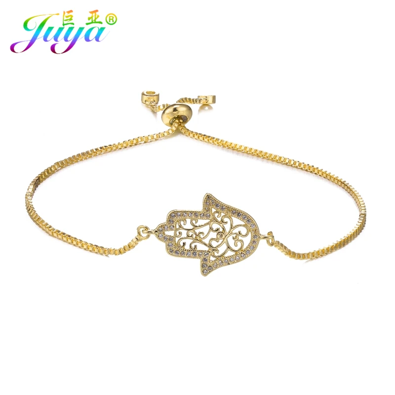 Золотые браслеты, мужские ювелирные изделия, полый цветок, рука Фатимы, очаровательные браслеты, золотые цепочки, браслет для женщин