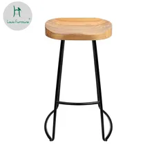 Louis модные твердой древесины Северной Европейский современный минималистский бар дома Творческий Кофе для отдыха, ужина стул Железный высокая