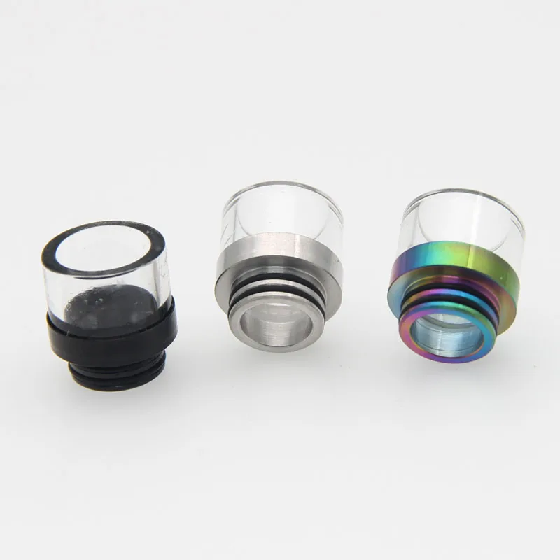 E XY 810 нержавеющая сталь стекло капельного наконечника Vape driptip электронная