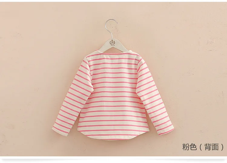 Children Penguin Tops 2018 Hot Sale Spring Autumn Kids Clothes Long Sleeve O-Neck Strip Girl Long Sleeve T Shirt (4)