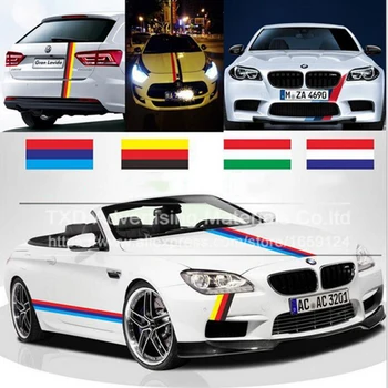 

15CMX200CM(2Meter) Premium quality Germany Italy UK Flag Stripe Car Hood Vinyl Sticker Body Decal Styling Vehicle by free ship