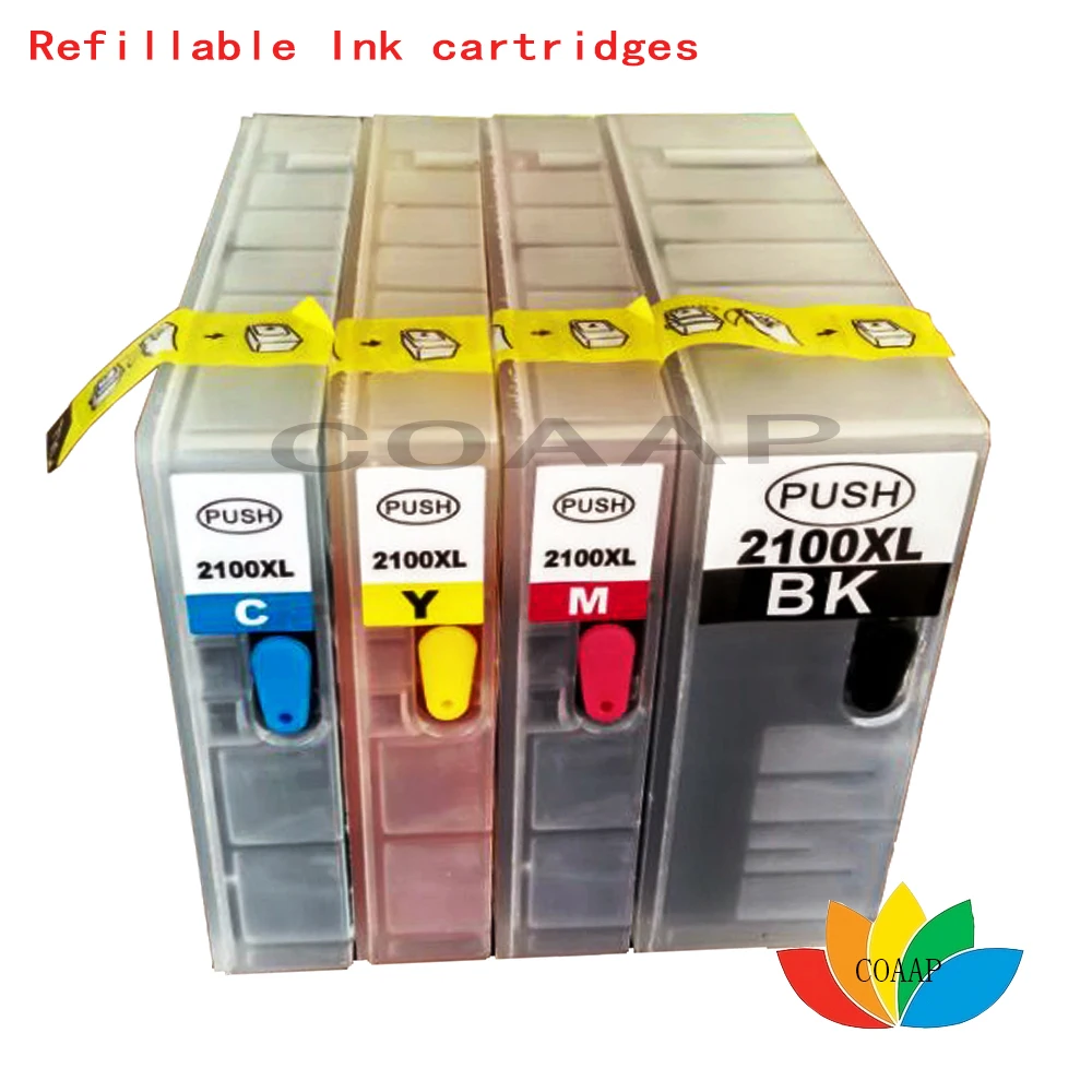 4pk PGI2100 Refillable Ink Cartridges For Canon PGI 2100 Pixma MB 5310