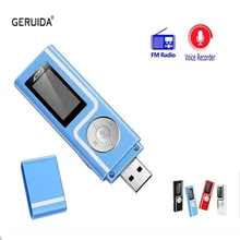 

GERUIDA Faster Charge Mp3 Player 4gb Digital Fm Radio Usb Mp3 Player Mini Music Player with OTG Lanyard