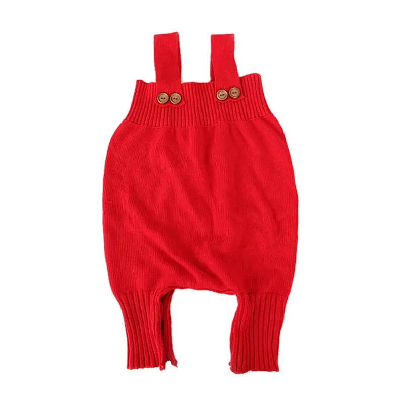 Весенние детские комбинезоны Bobo, хлопковые шаровары для мальчиков и девочек, трикотажные штаны, детские штаны для малышей, штаны-шаровары для малышей, От 3 месяцев до 2 лет - Цвет: Red